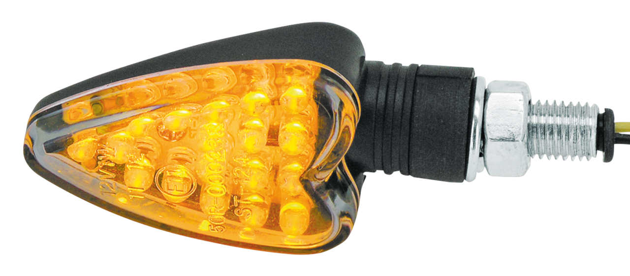 GZP Black heart LED turn signal E-approv