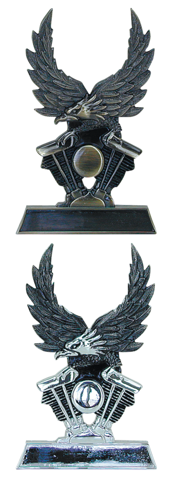 GZP Sissy bar insert V-Twin eagle brass