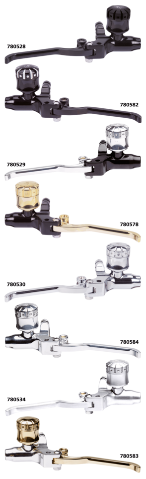 BRAKE M/C BLK TANK BRASS LEVER BRASS 11/