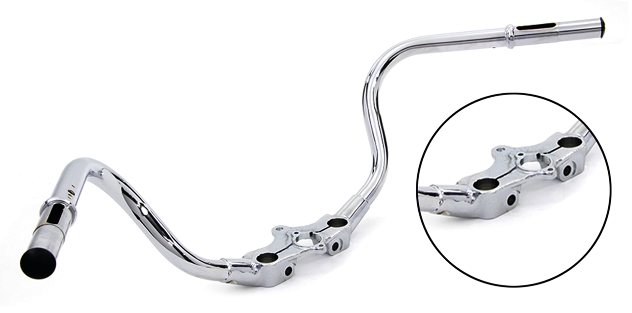 Speedster Offset Handlebar Chrome 46-48