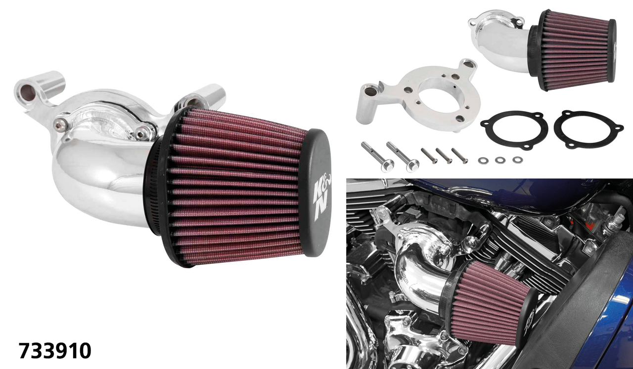 K&N AirCharger TC08-17 TBW Polished