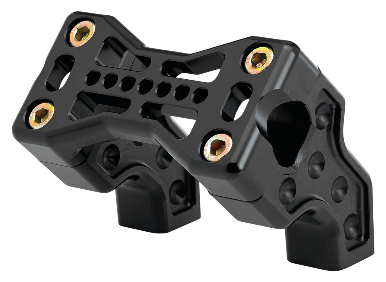JM PB Risers 2.5" Bridge Clamp Black
