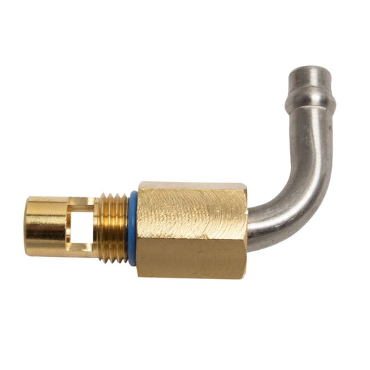Fuel inlet fitting assy 90dgr w/swivel
