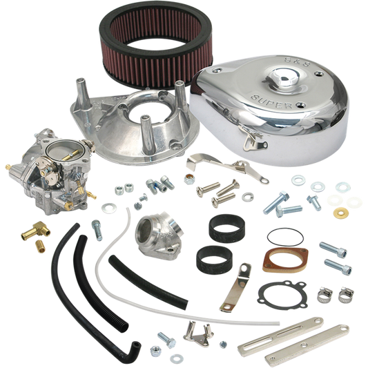 S&S Super G Carb kit Shovel rubberband