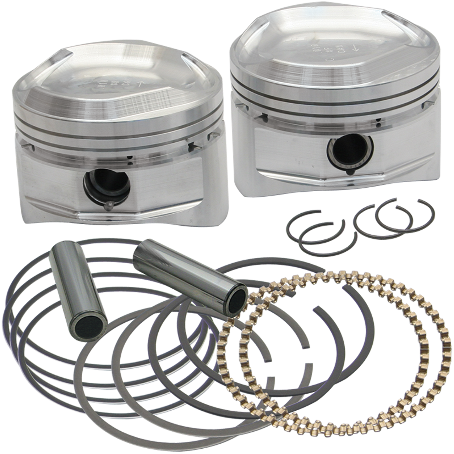 S&S 3.635" piston kit BT84-99 w/SS heads