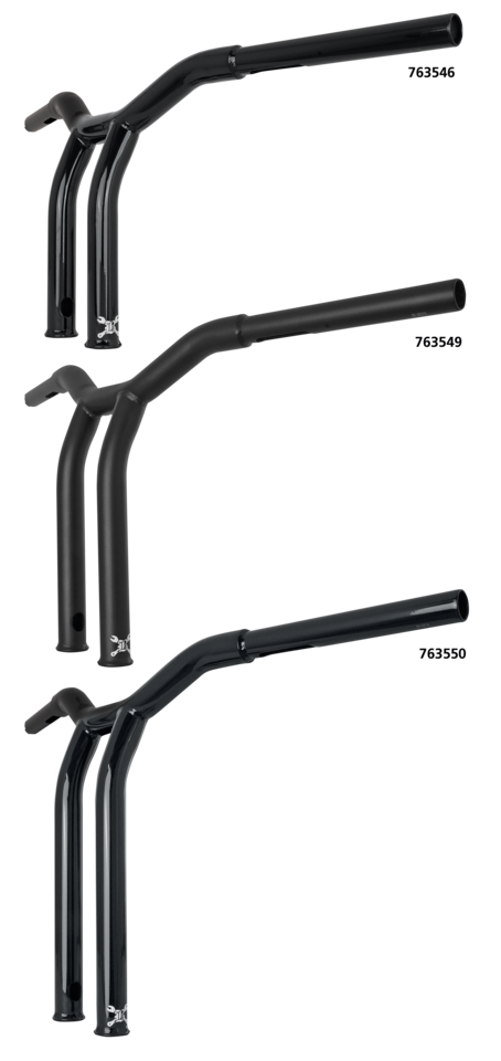 BURLY DOMINATOR RAKED BAR, 10" Gl Blk