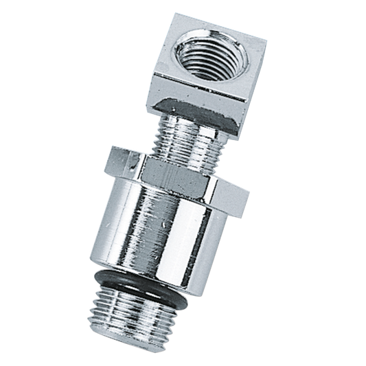Chrome plated oil gauge fitting H-D 70up