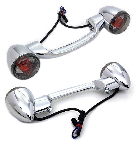 Turn Signal Bar Chrome/Smoke FLH/T99-13
