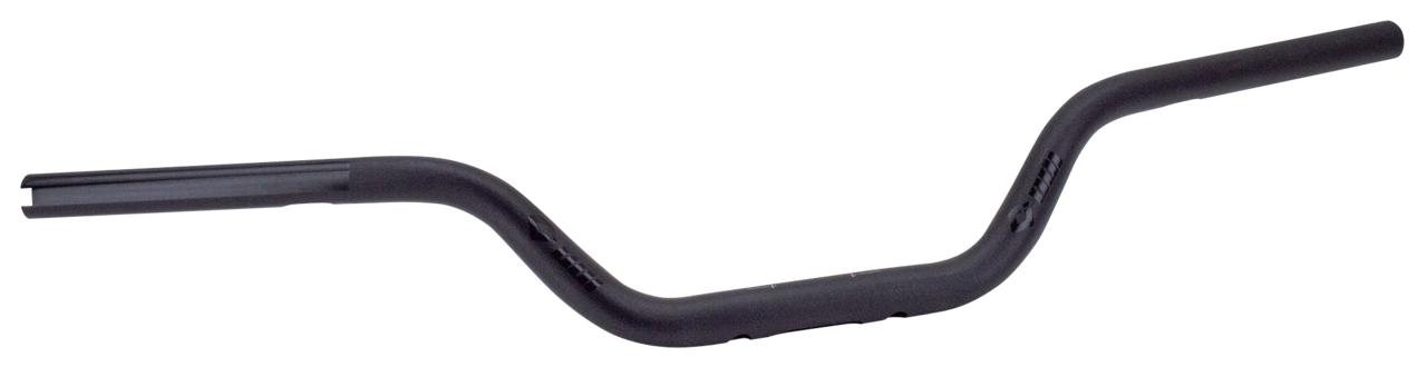 Moto Bar 1-1/8" to 1" Matt Black TBW