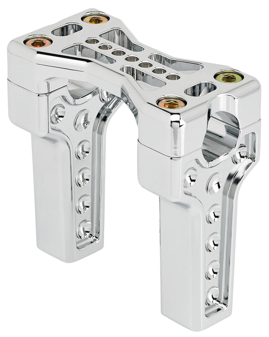 JM Risers 4" Bridge Clamp Chrome