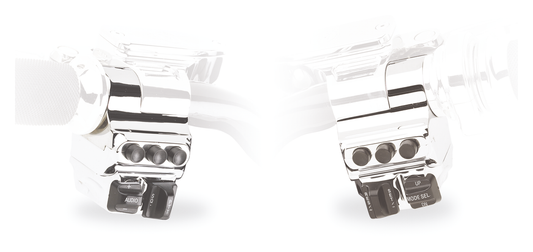 PM Chrome 4 button housing brakeside