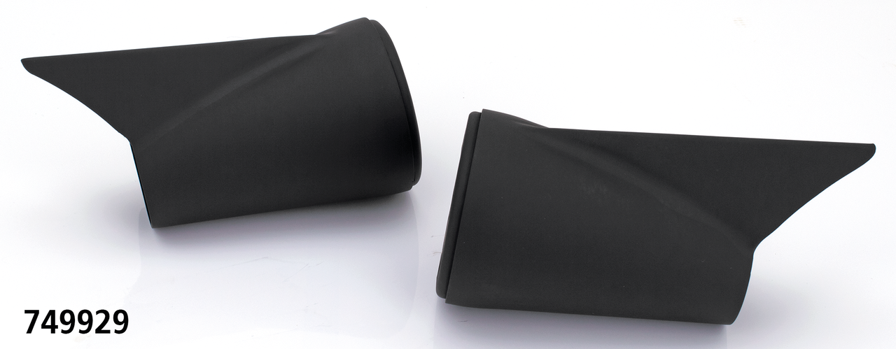 MCJ End Caps Royal 80 Finned Black