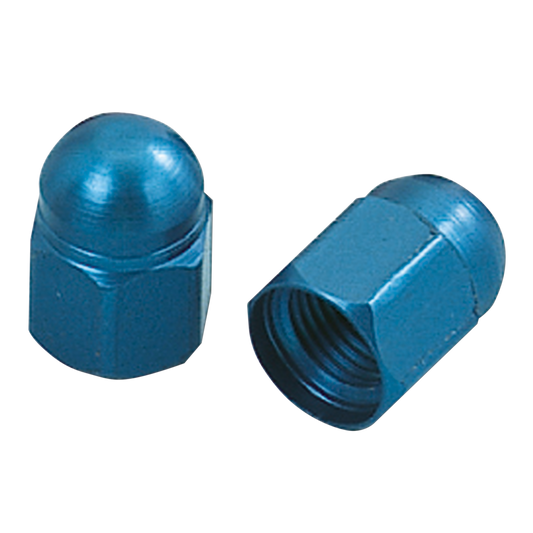 ANODIZED VALVE CAPS BLUE