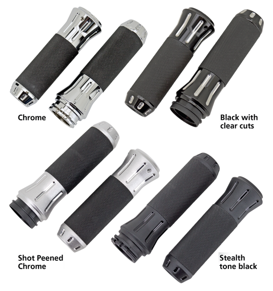 GZP Chrome Cobra grip set TBW