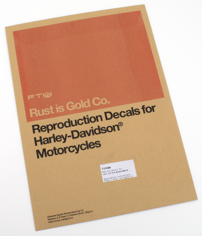 Tank Decals Black/White FLH/FX71