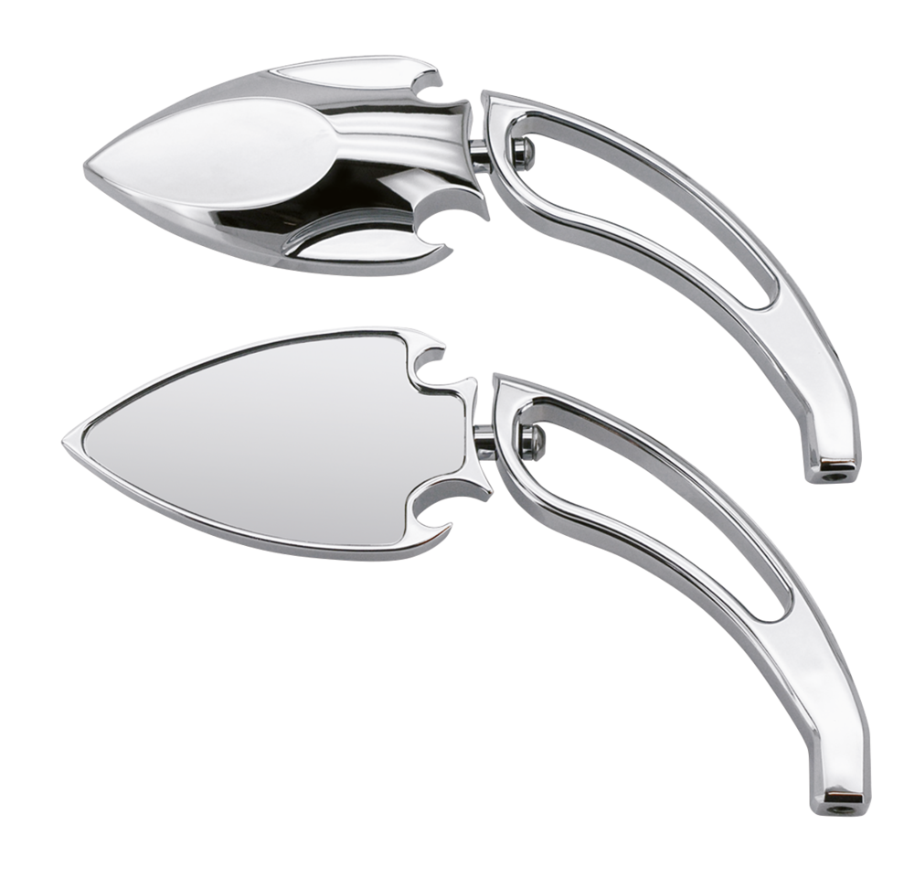 GZP Chrome Scarab mirrorset