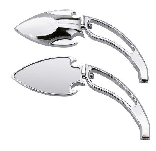 GZP Chrome Scarab mirrorset