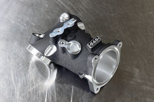 S&S 55mm CNC Ported Blk Manifold ME17-UP