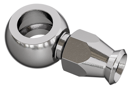Short banjo 3/8" hole Stainless