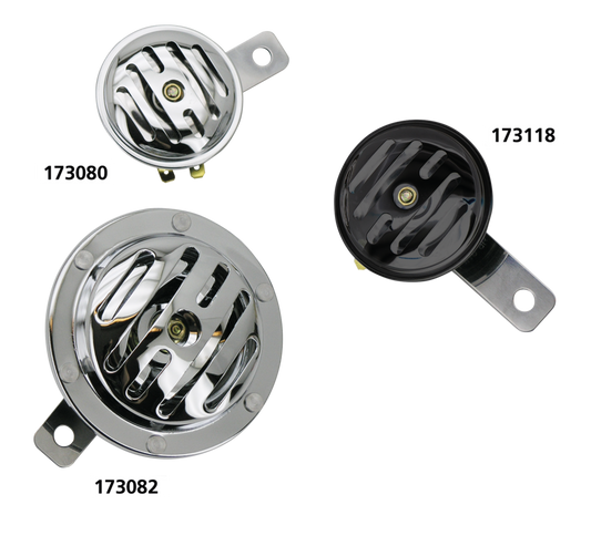 GZP Chr mini horn grooved cover with bra