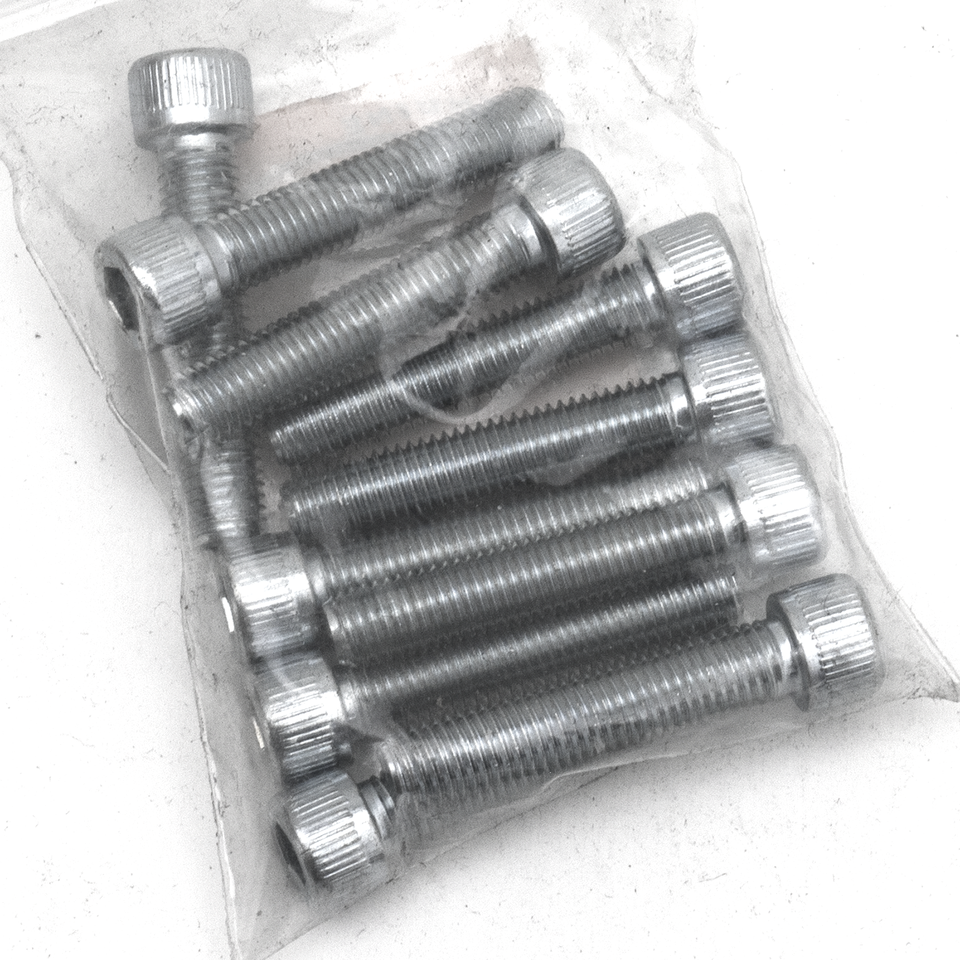 10pck allen bolt 1/4-28x1-1/4" UNF zinc