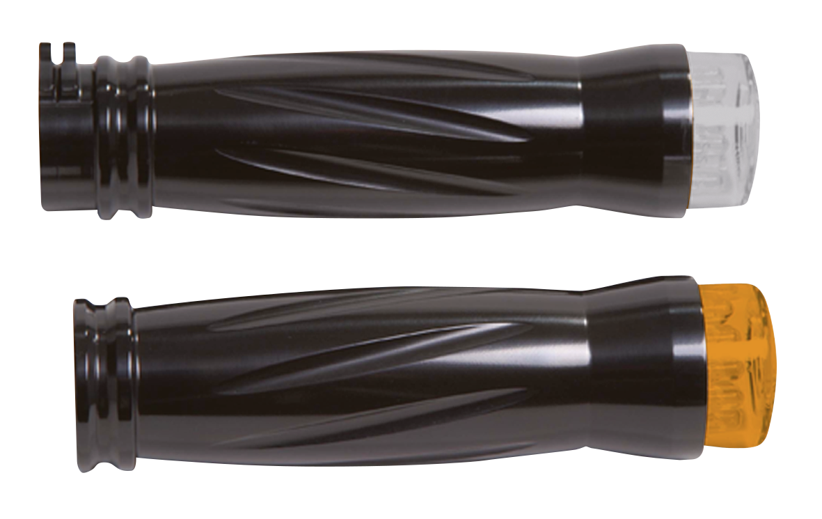 RBS Twister gripset black w/LED turnsign