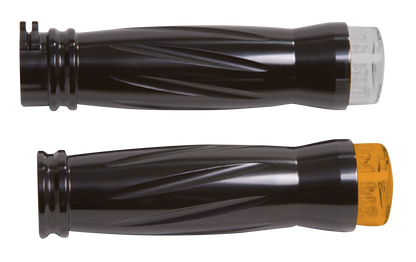 RBS Twister gripset black w/LED turnsign