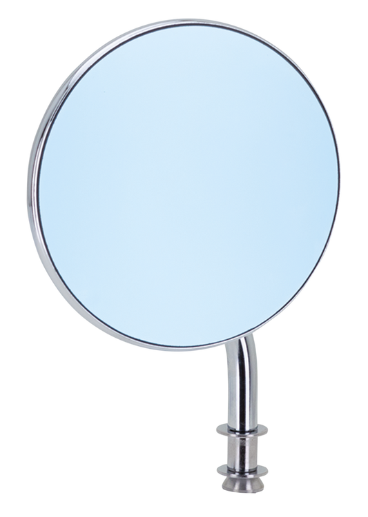 GZP Blue Glass Round mirror 4" w/4"stem