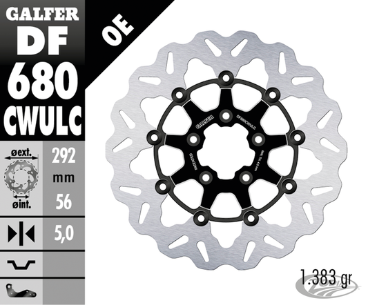 Galfer Wave FR Floating 11.5" CC Black