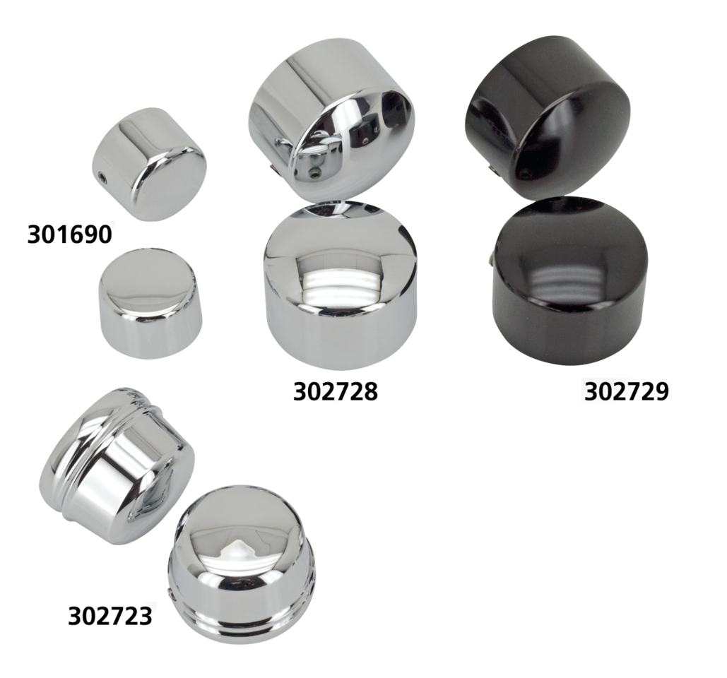 GZP Chrome axle covers FLH/T00-07 FXD04-