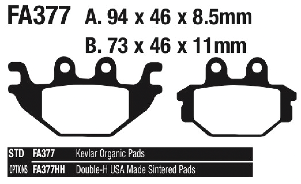 EBC-HH RR brake pads Indian Scout 15-16