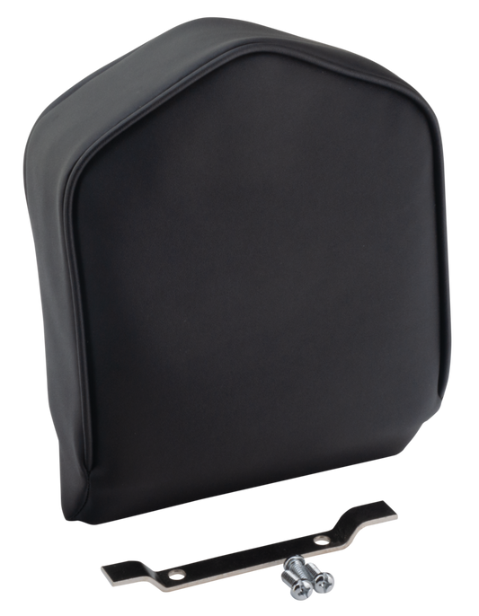 Pointed sissy bar pad, W=9" H=13"