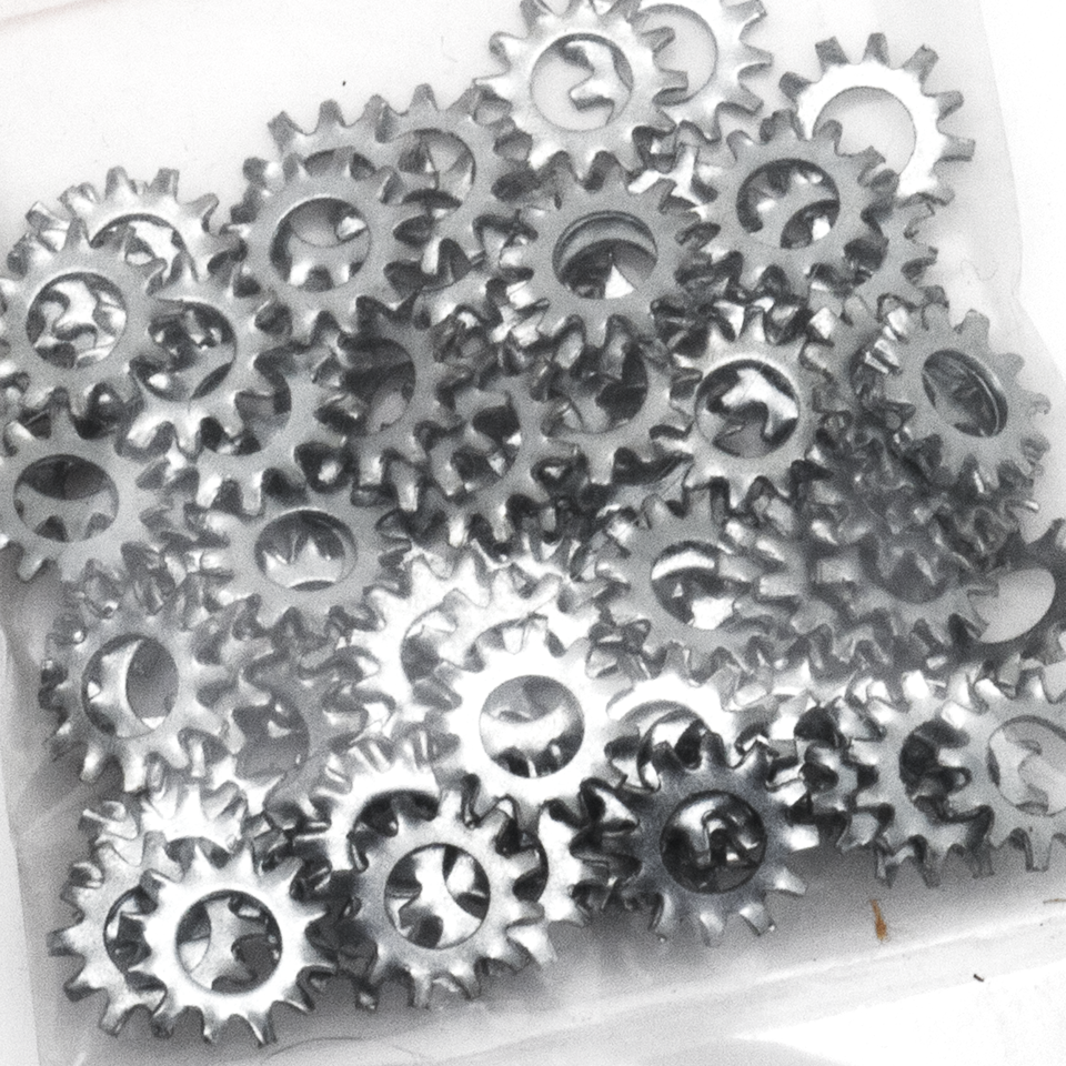 100pck Lockwasher #8 external