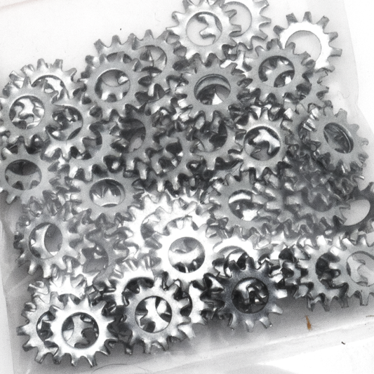 100pck Lockwasher #8 external