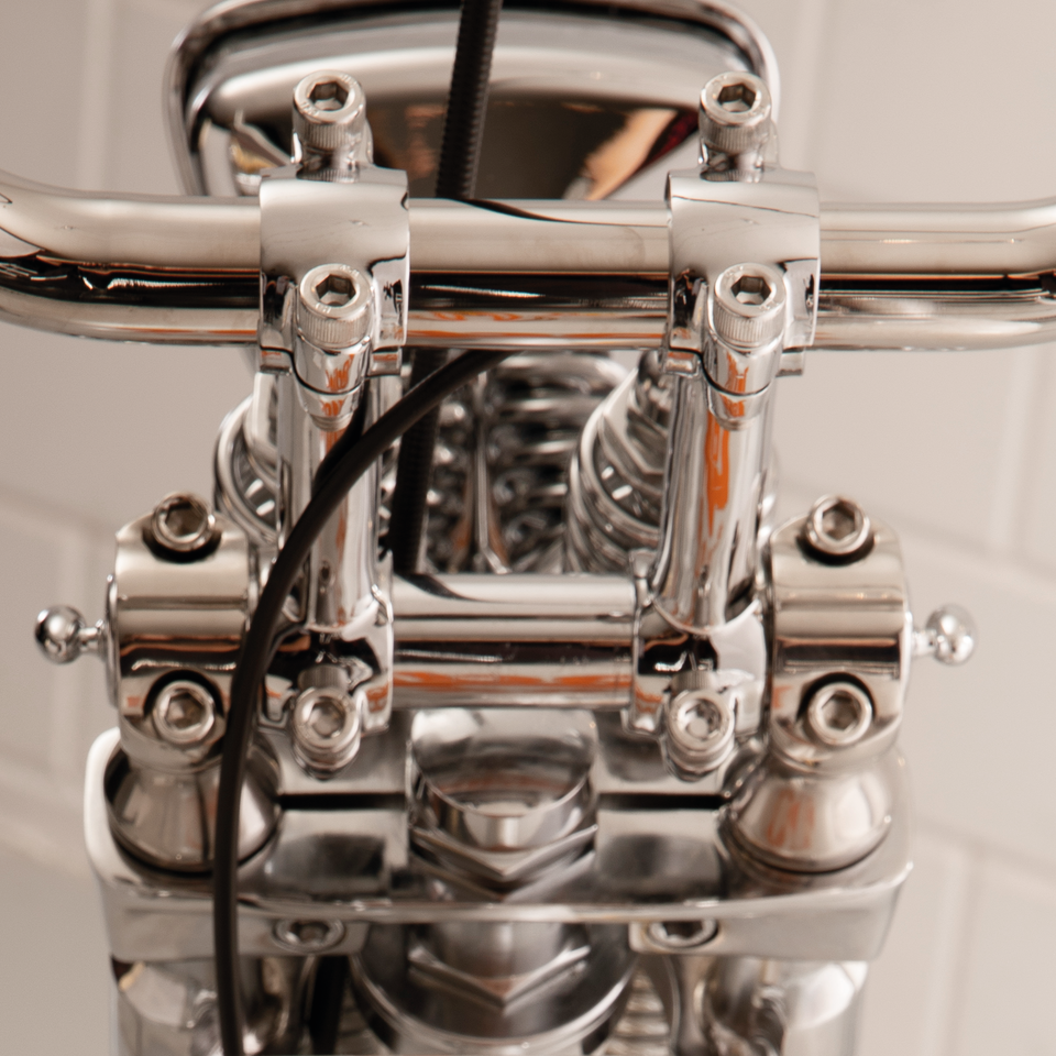 Chrome Dog Bone risers f/36-48 Springers