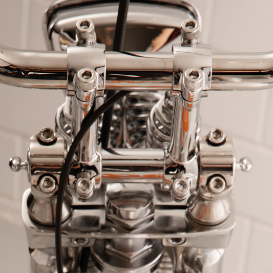 Chrome Dog Bone risers f/36-48 Springers