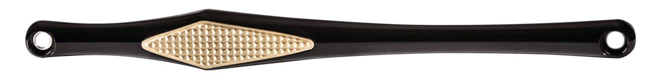DIAMOND SHIFT ROD BLK W/ BRASS DIAMOND