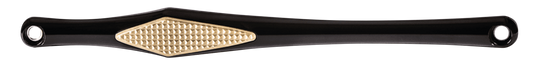 DIAMOND SHIFT ROD BLK W/ BRASS DIAMOND