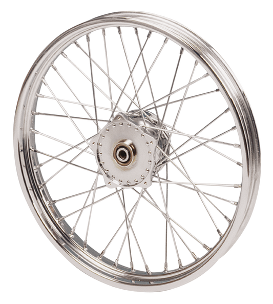 Cplt wheel 21" alu hub 74-77 stainl.spk.
