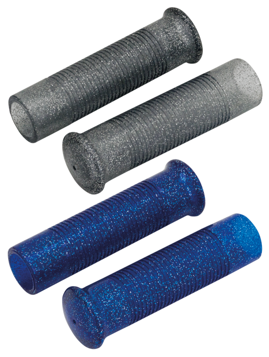 metal flake grips silver