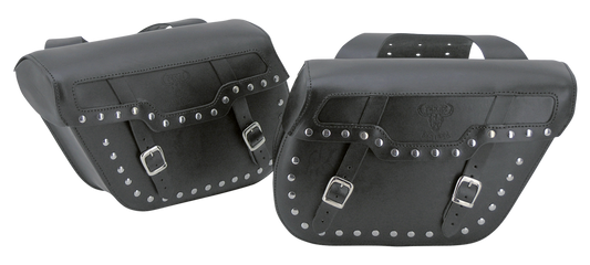 Texas Leather saddlebags 10L, studded