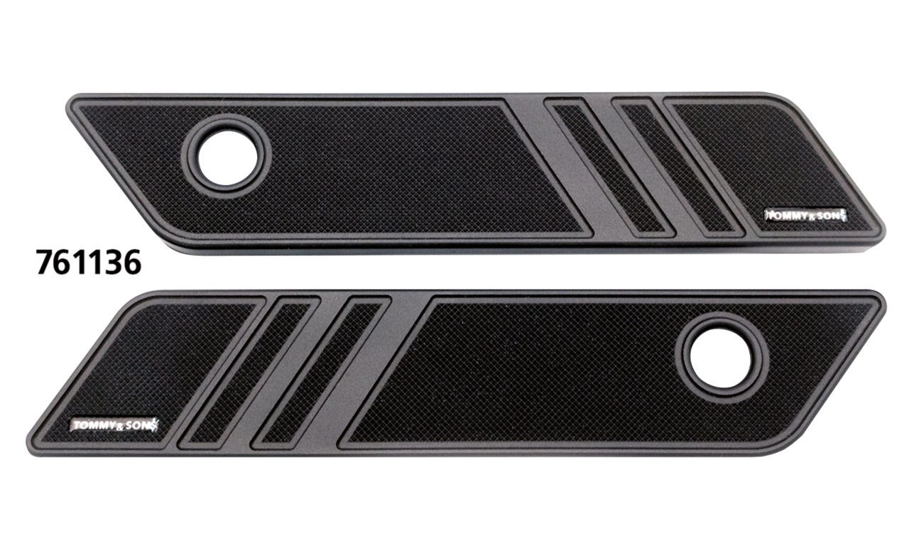 Latch covers black anodised FLH/T14-up