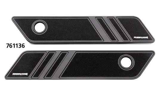 Latch covers black anodised FLH/T14-up