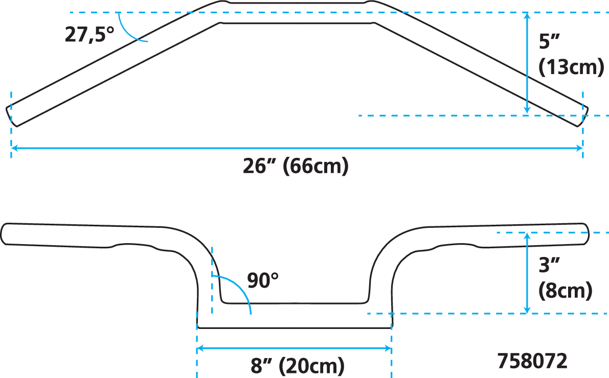 GZP Hipster dimpled chrome 4-1/2"