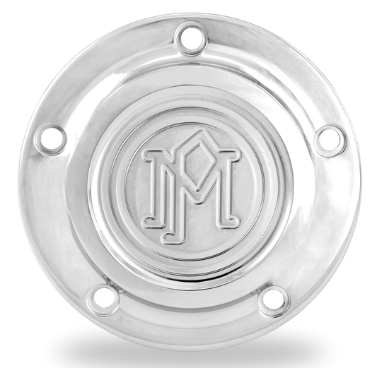 PM Scallop ignition cover 5-hole Chrome