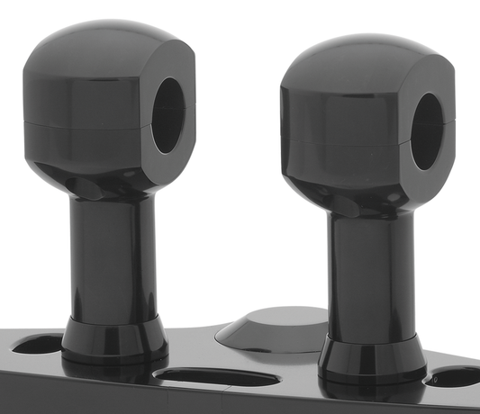 3" Risers for 1" Handlebars Black