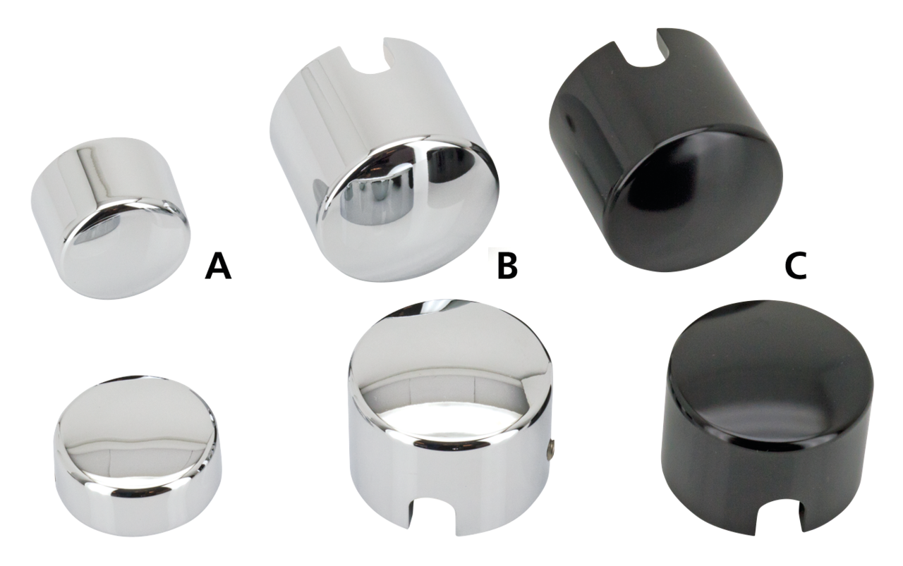 GZP pair Chrome rear axle covers