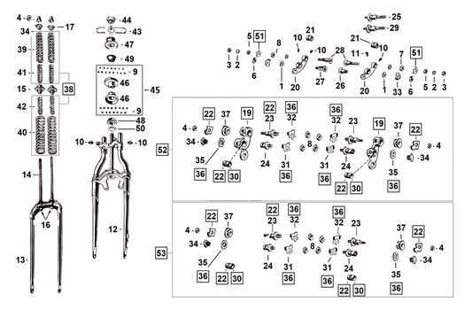 Repair set for rocker all BT+WLC36-52