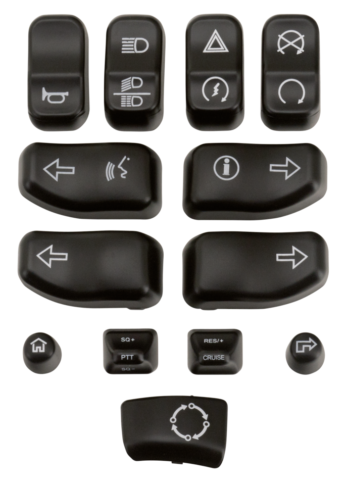 GZP Blk switch buttons kit FLH/T16-up