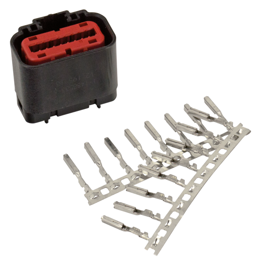 18-Pos Female Conn w/ terminals ECM Con